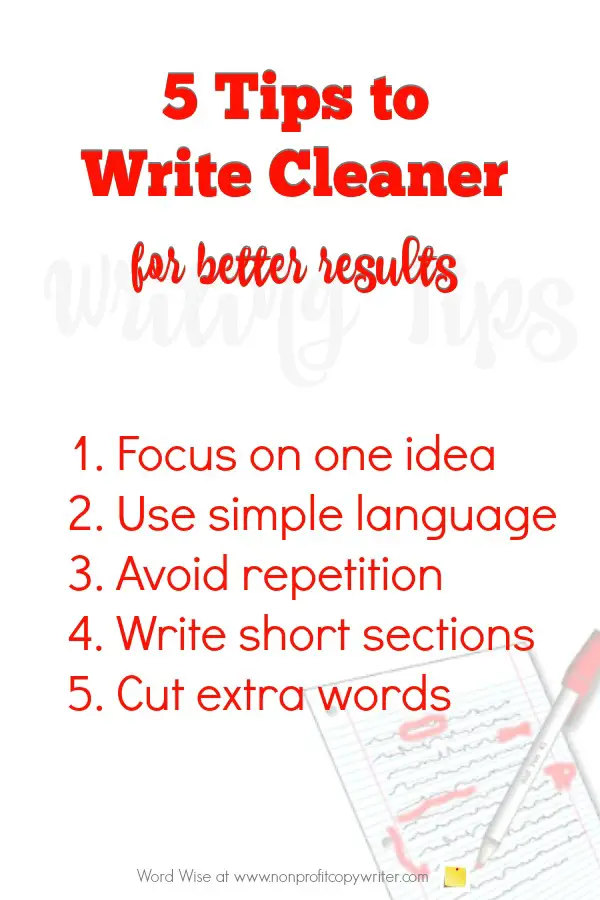 5 ways to write cleaner for better results with Word Wise at Nonprofit Copywriter