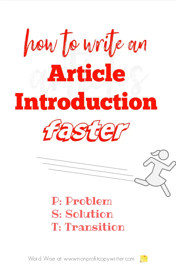 Write an article introduction faster with Word Wise at Nonprofit Copywriter #WritingTips #WritingArticles #Articles