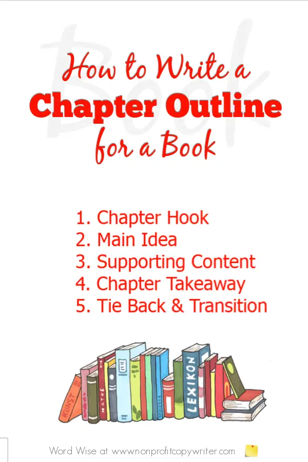 How to create a chapter outline for #Writing a book with Word Wise at Nonprofit Copywriter #FreelanceWriting #WritingTips