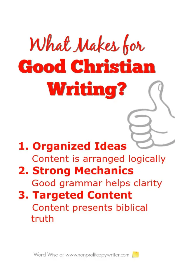 3 qualities of good Christian writing with Word Wise at Nonprofit Copywriter