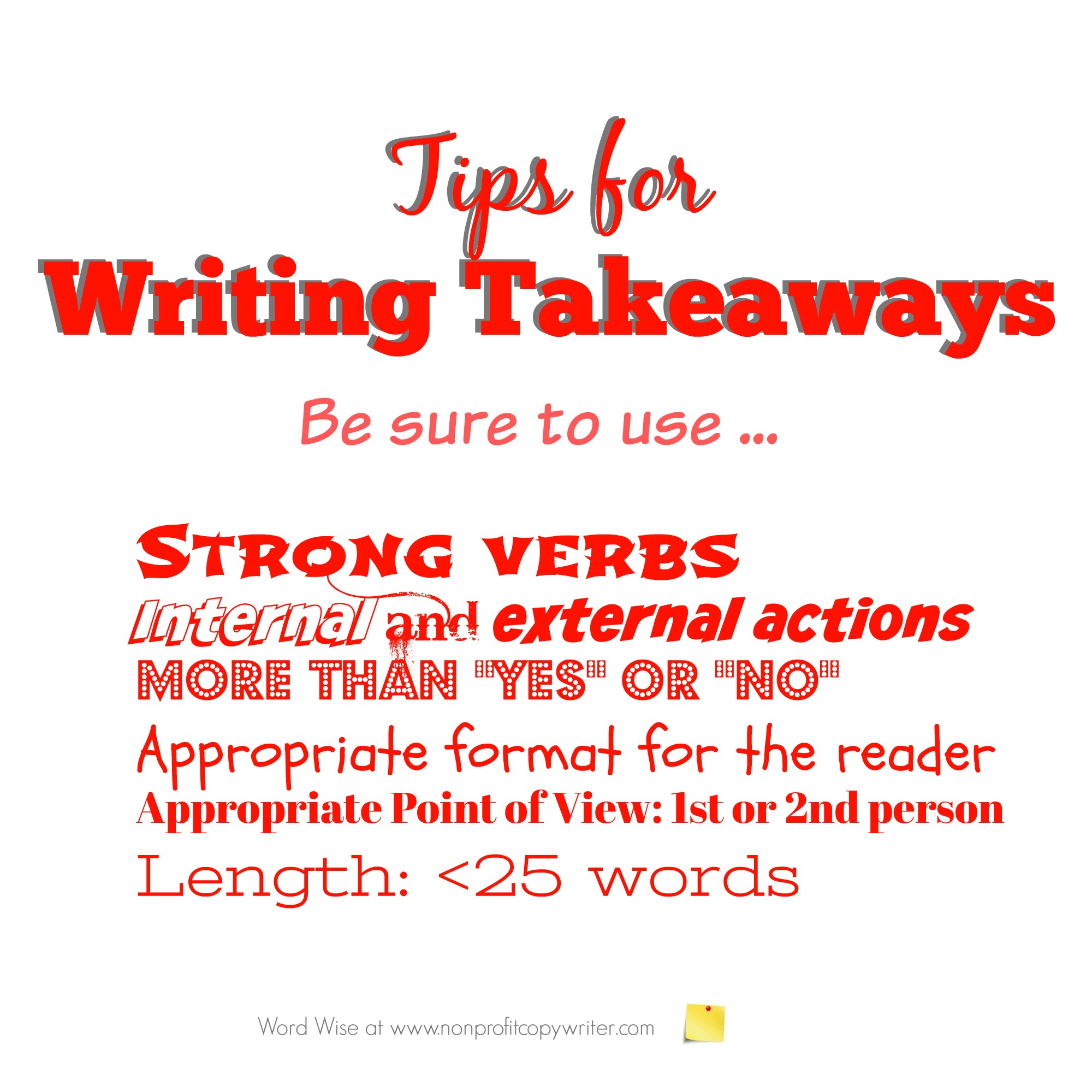Tips for writing takeaways for devotionals with Word Wise at Nonprofit Copywriter