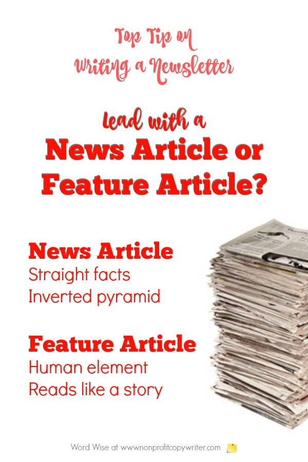 writing a newsletter article