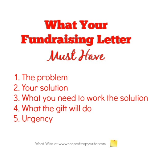 What your fundraising letter must have: 5 valuable tips for writing your appeal with Word Wise at Nonprofit Copywriter