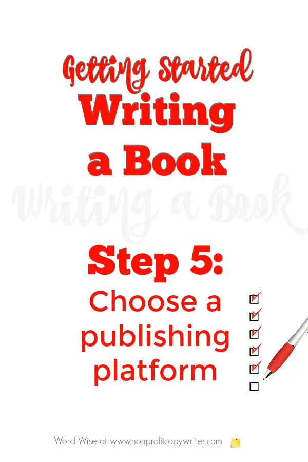Getting started writing a book, Step 5 with Word Wise at Nonprofit Copywriter