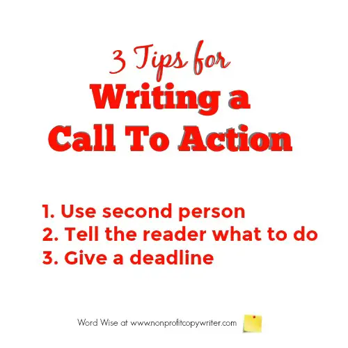 3 tips for writing a call to action (CTA) with Word Wise at Nonprofit Copywriter