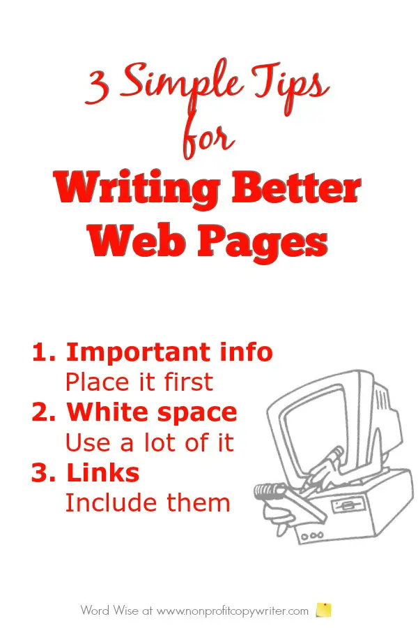 3 simple tips for writing better web pages with Word Wise at Nonprofit Copywriter