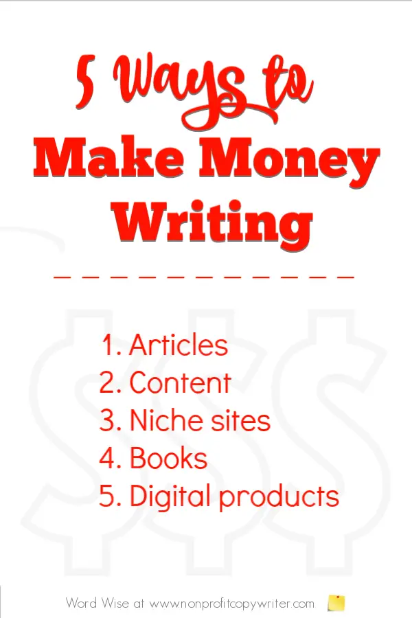 5 tips to make money writing with Word Wise at Nonprofit Copywriter #FreelanceWriting