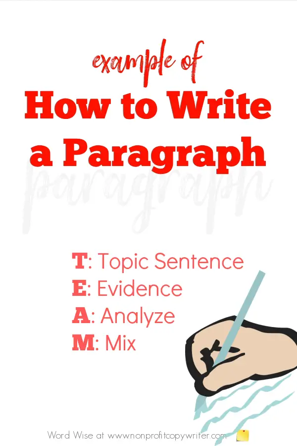 Example of how to write a paragraph with Word Wise at Nonprofit Copywriter #ContentWriting #WritingTips #WritingTutorials