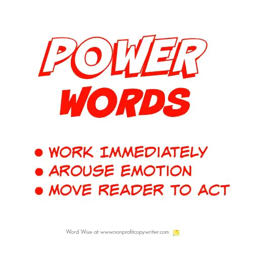 Power words with Word Wise at Nonprofit Copywriter