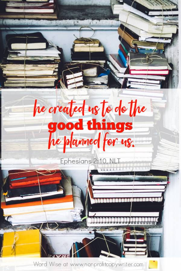 The USP: an online #devotional for #writers based on Eph 2_10 with Word Wise at Nonprofit Copywriter #FreelanceWriting #ChristianWriting