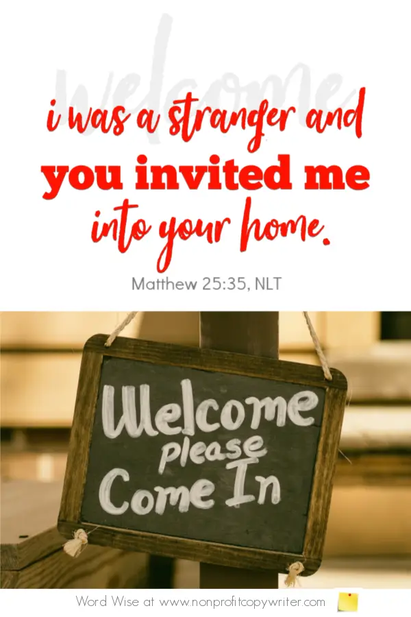 The Homepage: welcome visitors to your website. A devotional for writers from Word Wise with Nonprofit Copywriter #ChristianWriting #WebWriting #FreelanceWriting