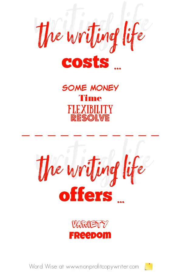 The Writing Life with Word Wise at Nonprofit Copywriter #FreelanceWriting #WritingTips