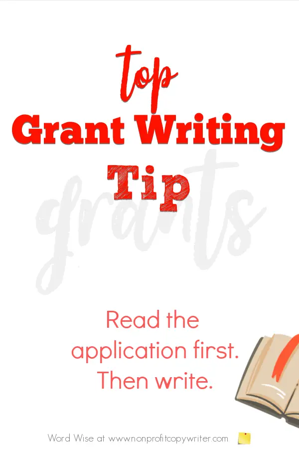 Top grant writing tip with Word Wise at Nonprofit Copywriter #nonprofits #grants