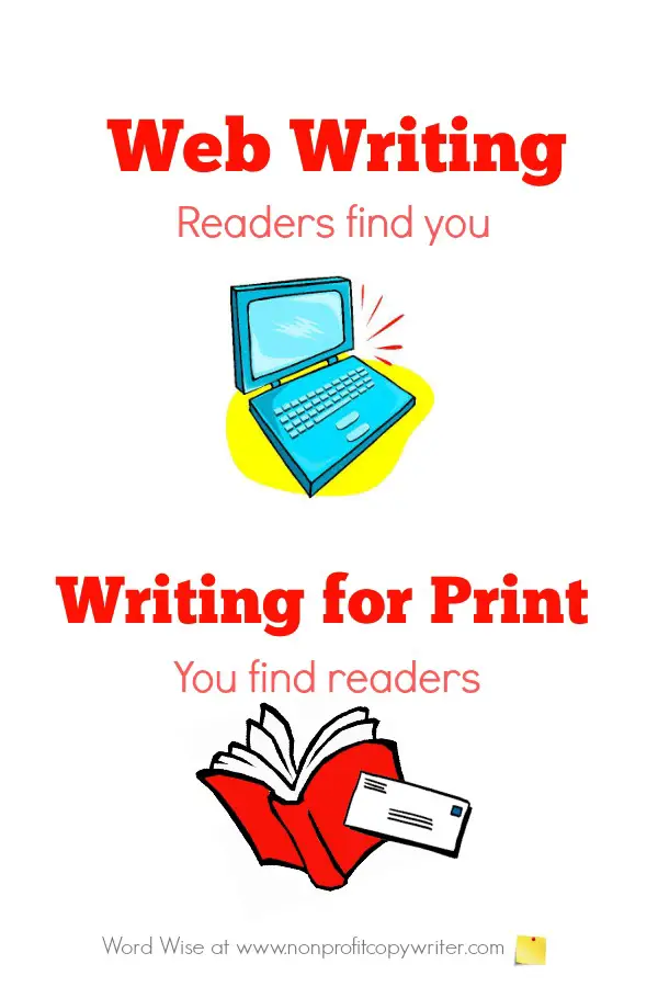 Web writing: readers find you. #WritingTips with Word Wise at Nonprofit Copywriter