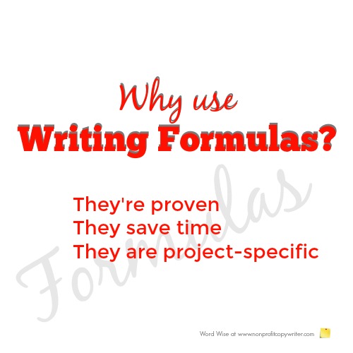 Why use writing formulas? with Word Wise at Nonprofit Copywriter